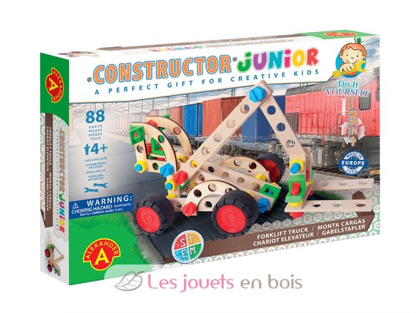 Constructor Junior 3x1 - Chariot élévateur AT-2159 Alexander Toys 1
