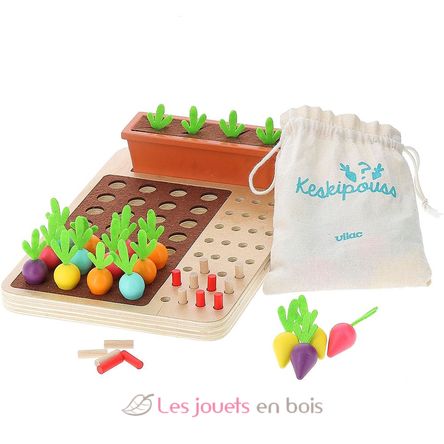 La course du potager, jeu des petits chevaux - Jour de récolte