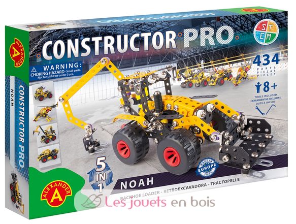 Constructor Pro - Noah Tractopelle 5 en 1 AT-2175 Alexander Toys 2