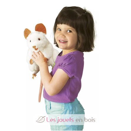 Marionnette à main Souris blanche FO-2219 Folkmanis 3