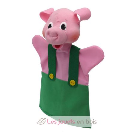 Marionnette Petit Cochon vert MU-22649B Mú 4