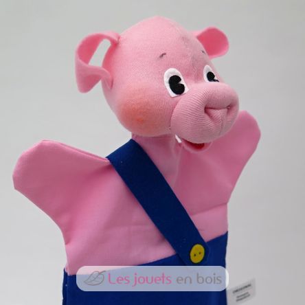 Marionnette Petit Cochon bleu MU-22652B Mú 3