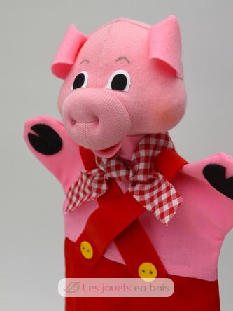 Marionnette Petit Cochon rouge MU-22653A Mú 2