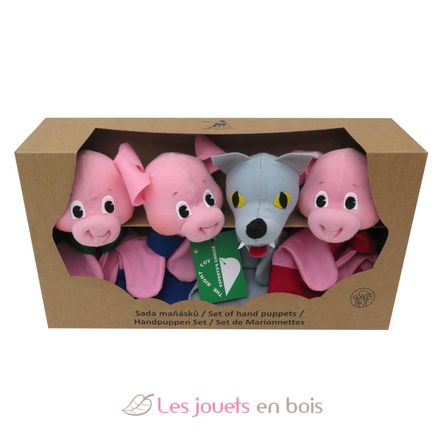 Set 4 Marionnettes Trois Petits Cochons MU-22784D Mú 1