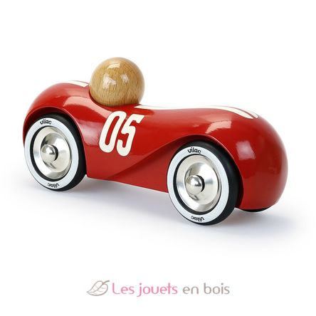 Voiture Streamline vintage rouge V2285F Vilac 3