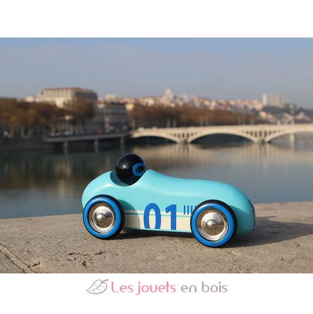 Voiture Old sport Compet’ turquoise V2290B Vilac 2
