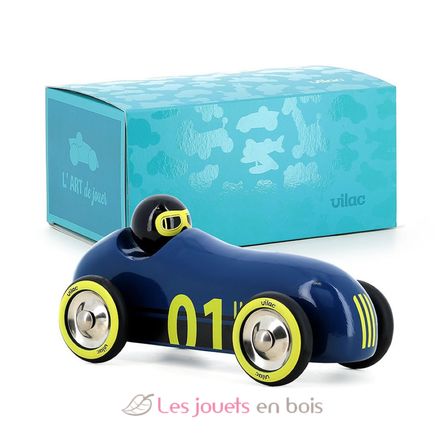 Voiture Old sport Compet’ bleu nuit V2290K Vilac 5