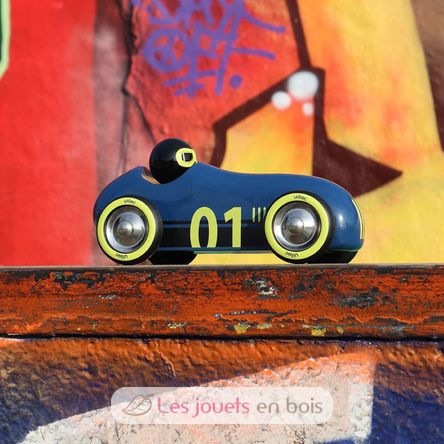 Voiture Old sport Compet’ bleu nuit V2290K Vilac 3