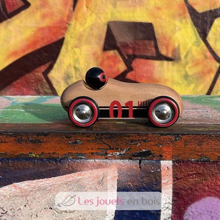 Voiture Old sport Compet’ bois naturel V2290S Vilac 3