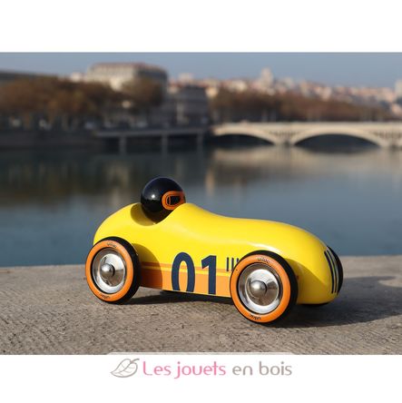 Voiture Old sport Compet’ jaune V2290Y Vilac 2