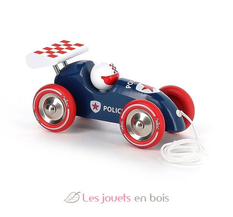 Voiture de course à traîner Police V2309P Vilac 1