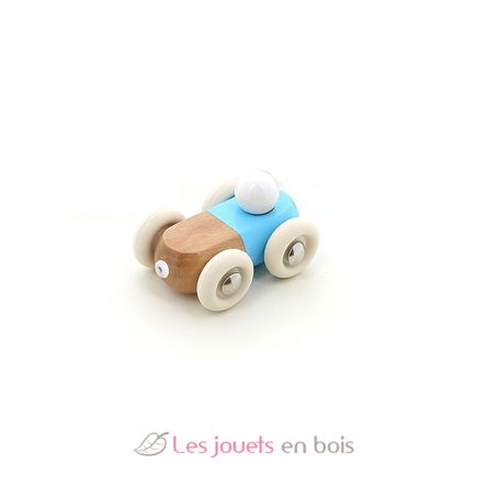 Mini voiture en bois Moit-moit bleue V2317B Vilac 1
