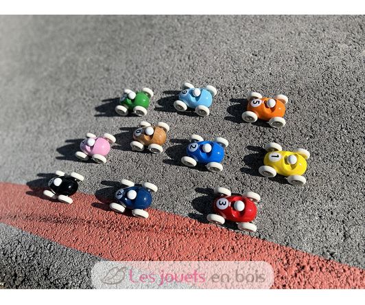 Mini roadster en bois bleu ciel V2331B Vilac 4