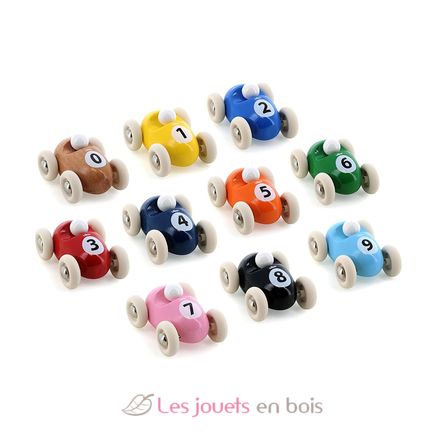 Mini roadster en bois bleu ciel V2331B Vilac 7