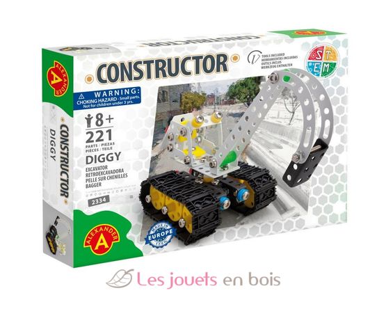 Constructor Diggy - Pelle sur chenilles AT2334 Alexander Toys 3