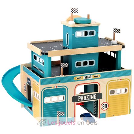 Garage en bois vintage Vilacity V2351 Vilac 2