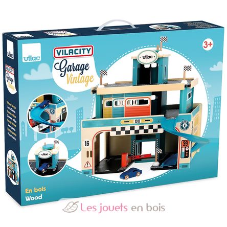 Garage en bois vintage Vilacity V2351 Vilac 13