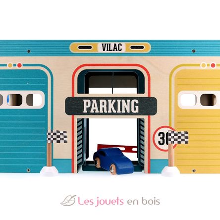 Garage en bois vintage Vilacity V2351 Vilac 7