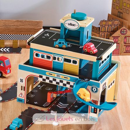 Garage en bois vintage Vilacity V2351 Vilac 10