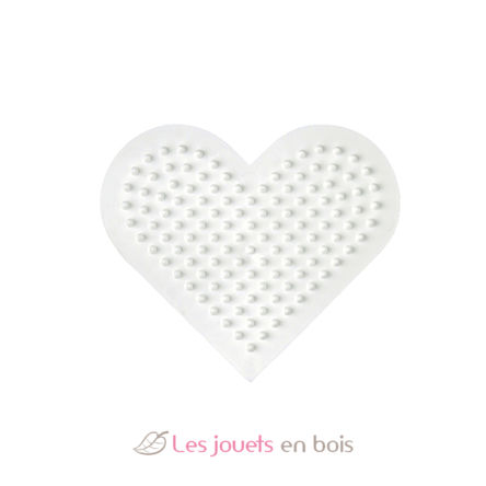 Plaque petit cœur perles plastique Midi HAMA-236 Hama 1