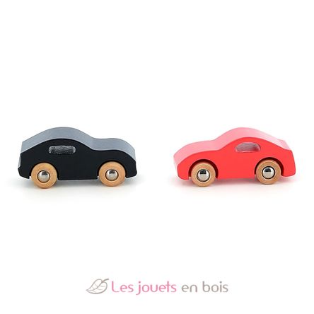 Coffret de 4 voitures en bois Super cars V2369 Vilac 6