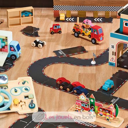 Coffret de 4 voitures en bois Super cars V2369 Vilac 8