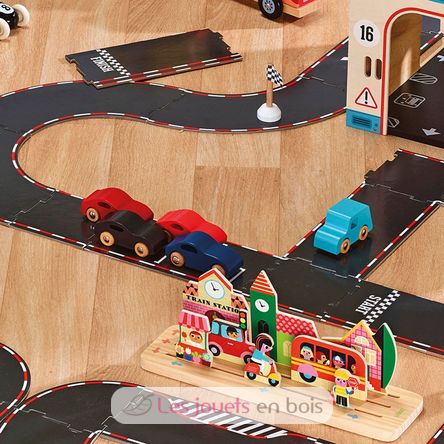 Coffret de 4 voitures en bois Super cars V2369 Vilac 10
