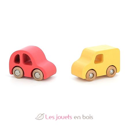 Coffret de 4 voitures en bois City V2370 Vilac 8
