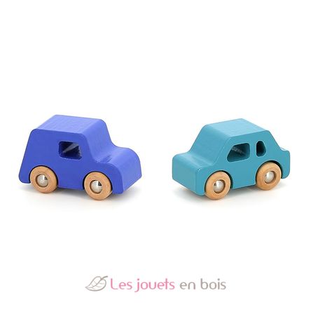 Coffret de 4 voitures en bois City V2370 Vilac 7