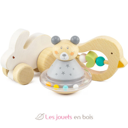 Set de jouets premier âge - Ulysse - Hochet en bois - Jouets