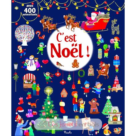 400 autocollants C'est Noël PI-7737 Piccolia 1