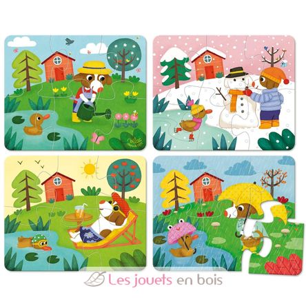 Puzzles des 4 saisons V2641 Vilac 2
