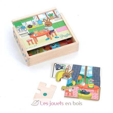 4 puzzles La Maison V2643 Vilac 5