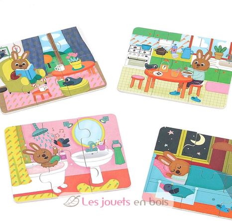 4 puzzles La Maison V2643 Vilac 6