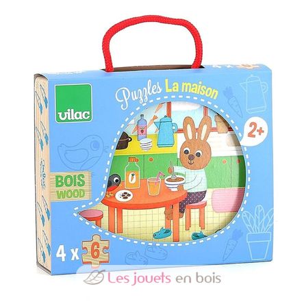 4 puzzles La Maison V2643 Vilac 1