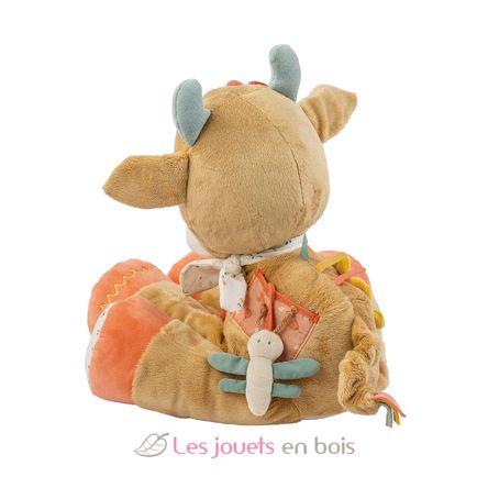 Peluche d'activité Vache Mila 45 cm NA266376 Nattou 3