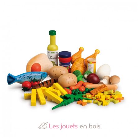 Set d'aliments en bois 75 pcs ER28217 Erzi 2