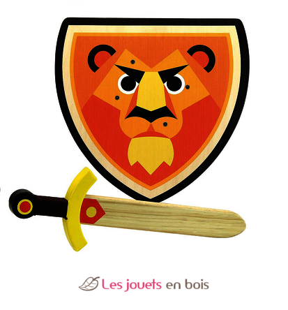 Set bouclier et épée Lion V2962 Vilac 1