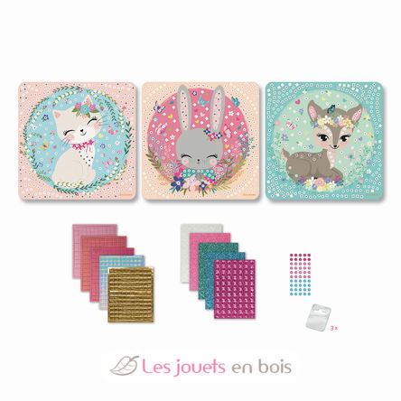 3 Mosaïques Animaux mignons SYCRE7005 Sycomore 3