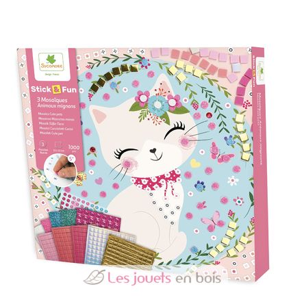 3 Mosaïques Animaux mignons SYCRE7005 Sycomore 1