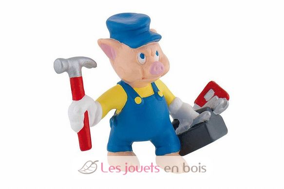 Figurine 3 petits cochons mécanicien BU12492 Bullyland 1