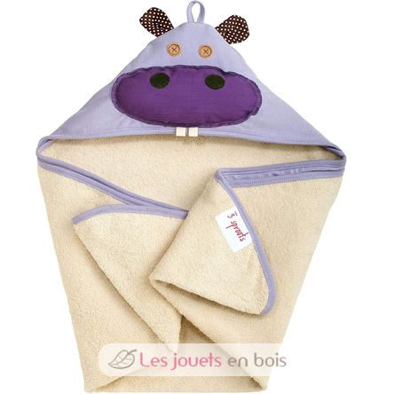 Cape de bain Hippopotame EFK107-007-003 3 Sprouts 1