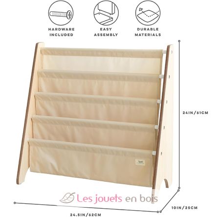 Bibliothèque enfant beige EFK-107-016-019 3 Sprouts 4