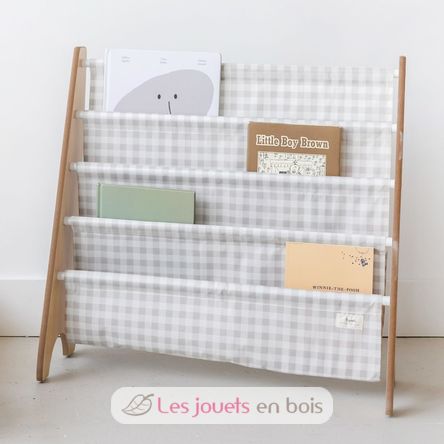 Bibliothèque enfant vichy beige EFK-107-016-017 3 Sprouts 7