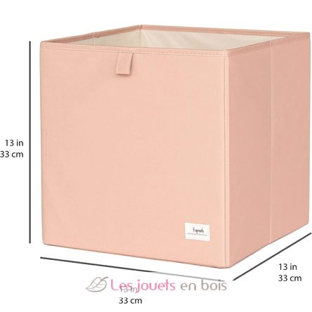 Cube de rangement uni argile EFK-107-002-024 3 Sprouts 2