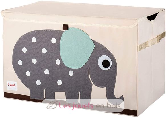 Coffre à jouets Eléphant EFK107-001-005 3 Sprouts 1