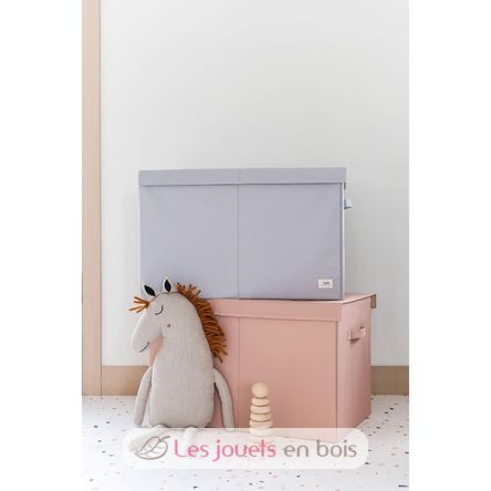 Coffre à jouets uni gris clair EFK-107-001-022 3 Sprouts 4