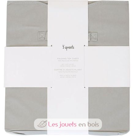 Coffre à jouets uni gris clair EFK-107-001-022 3 Sprouts 5