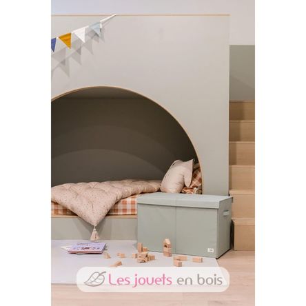 Coffre à jouets uni vert EFK-107-001-021 3 Sprouts 4