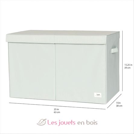 Coffre à jouets uni vert EFK-107-001-021 3 Sprouts 3